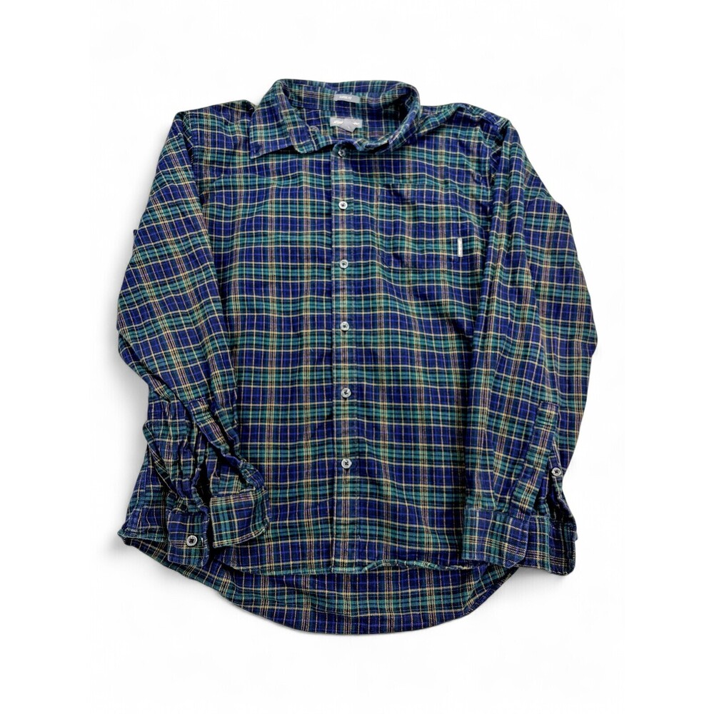 Eddie Bauer Men's L Plaid Long-Sleeve‎ Button-Down Shirt